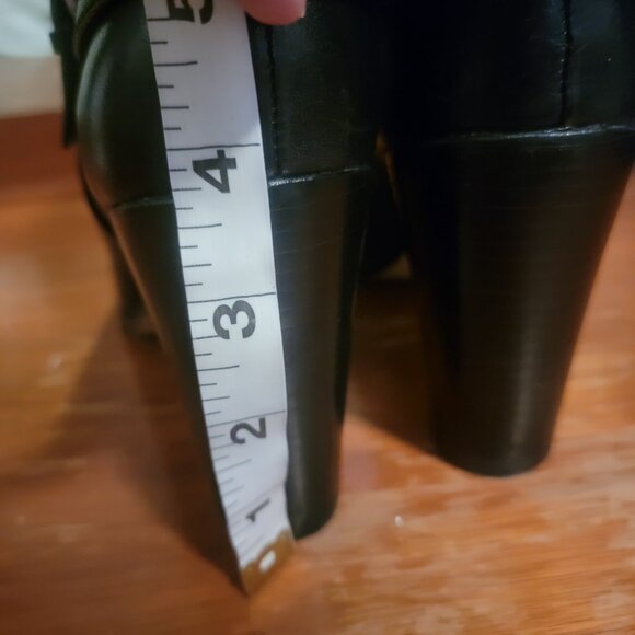 MICHAEL KORS Fulton Harness Bootie Suede Logo Buckle Block Heel - Picture 8 of 12